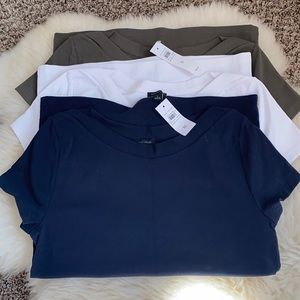 Ann Taylor Boat Neck Classic Tee Size M